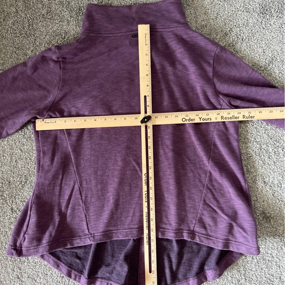 Columbia sweater womens large purple button front cross over lightweight casual - Picture 10 of 12